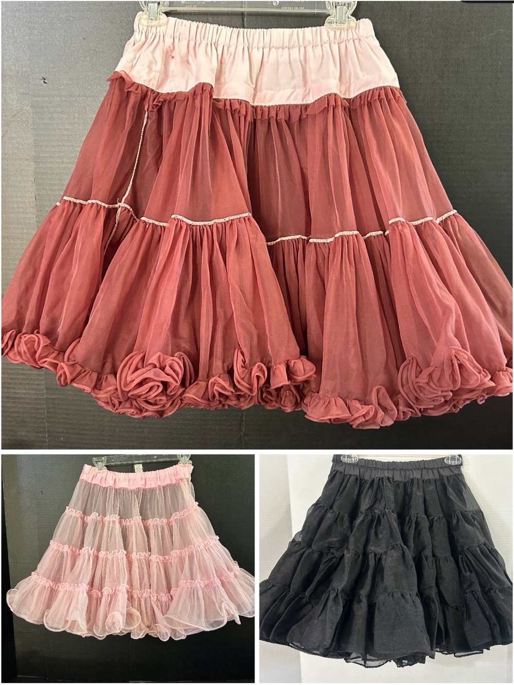 Three Vintage Woman's Square Dancing Shirts